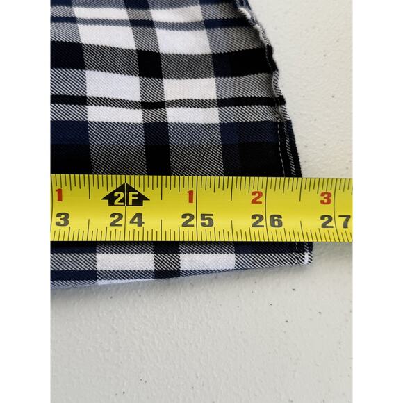 Lauren Ralph Lauren Shirt Womens Medium Petite Blue Plaid Flannel Button Camping - Picture 10 of 16